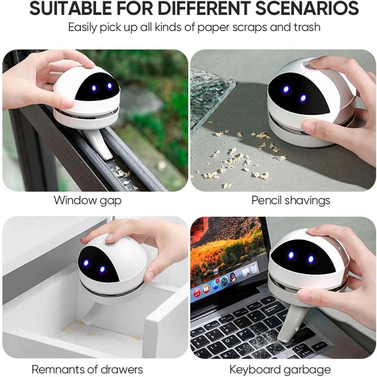 Lully™ Mini Desktop Vacuum Cleaner – Portable & Powerful